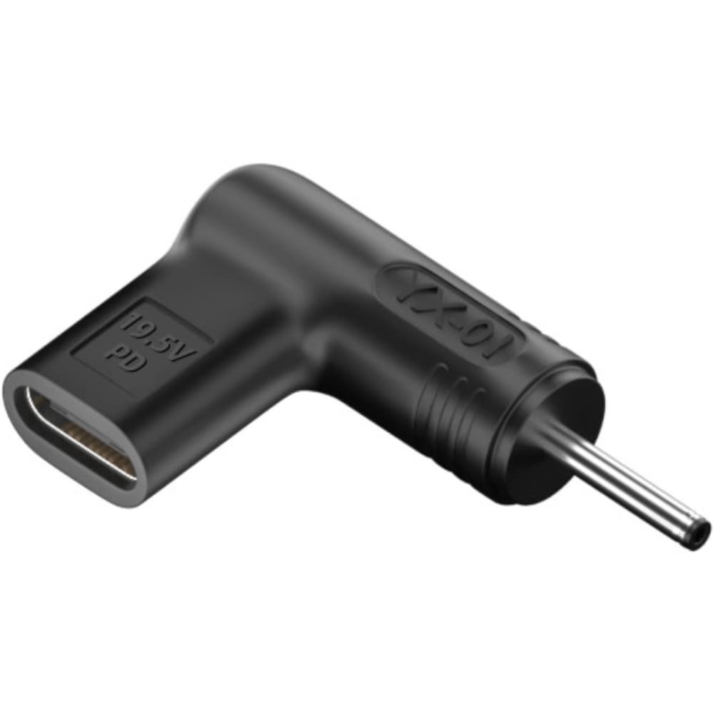 Переходник адаптер для ноутбука S1028 Acer Samsung 19.5V Power Delivery Type-C to DC 3.0*1.0мм Black