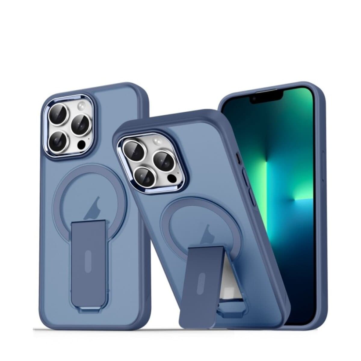 Захисний чохол-накладка Cosmic Magnetic Stand для Apple iPhone 13 Pro Max Blue (MagStand13PMBlue)