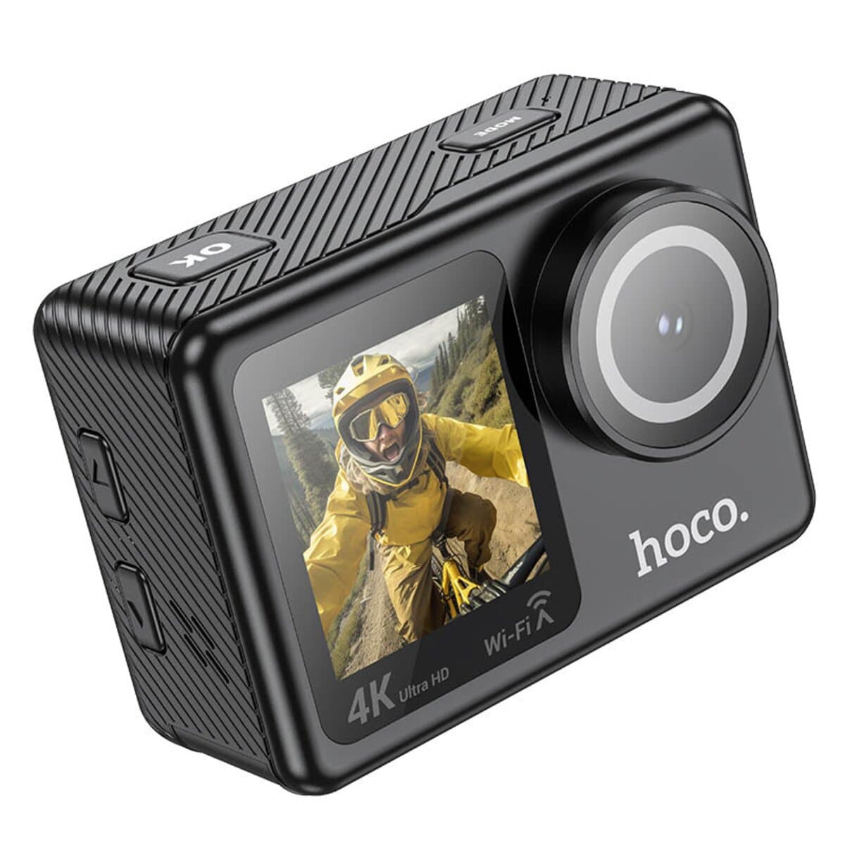 Екшн-камера HOCO DV101 dual color screen sports camera 2 дисплеї 1.3″ 2″ 900mAh Black