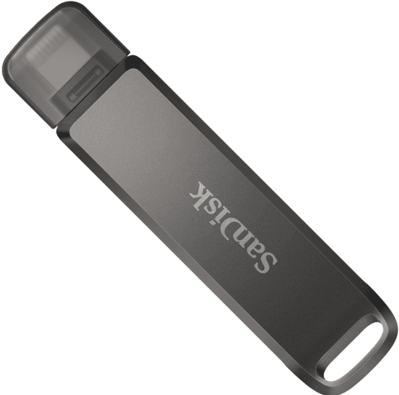 Флеш память флешка SanDisk iXpand Luxe 256Gb USB 3.1 Type-C/Lightning Apple Black (SDIX70N-256G-GN6NE)