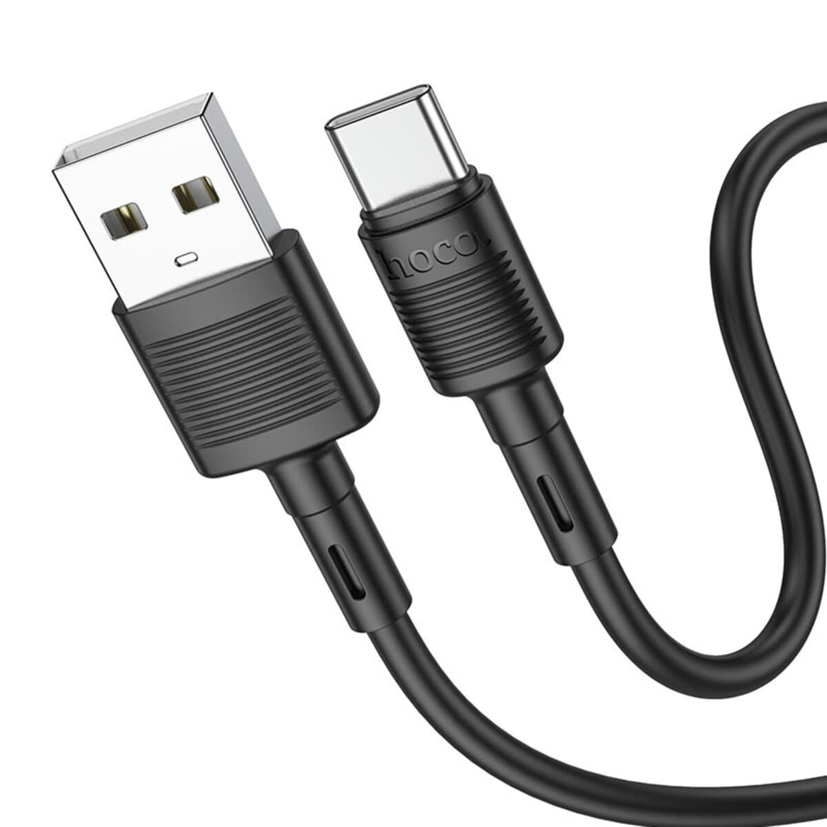 Кабель HOCO X83 USB to Type-C 3A 1m PVC connectors Black