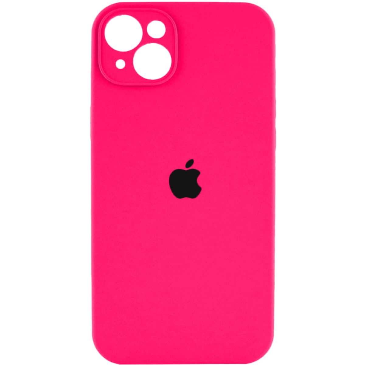 Защитный чехол-накладка Silicone Full Case AA Camera Protect для Apple iPhone 15 Shiny Pink (FullAAi15-23)