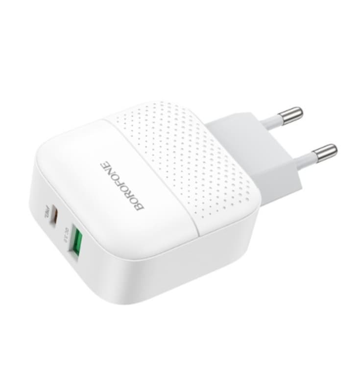 Зарядное устройство BOROFONE BA46A Premium PD QC3.0 18W 2A White