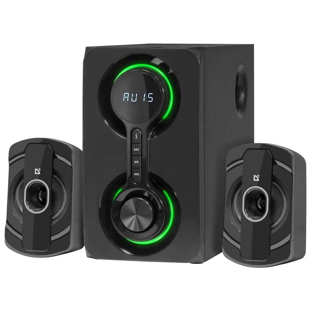 Комп'ютерні колонки 2.1 Defender Eclipse 40W Bluetooth MP3 SD USB AUX RC Black (65593)