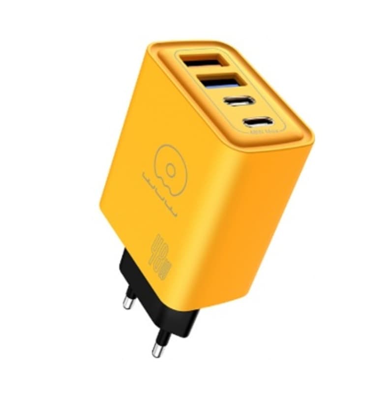 Зарядний пристрій WUW C212 48W Charger 2xUSB 2xType-C Yellow (C212)