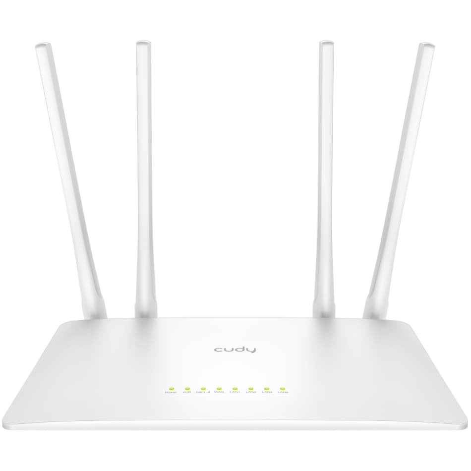 Маршрутизатор роутер Cudy WR300S Wi-Fi 802.11b/g/n 300Mbps 2.4GHz 5×10/100Mbps 4×5dBi an WiFi IPv6 White (WR300S)