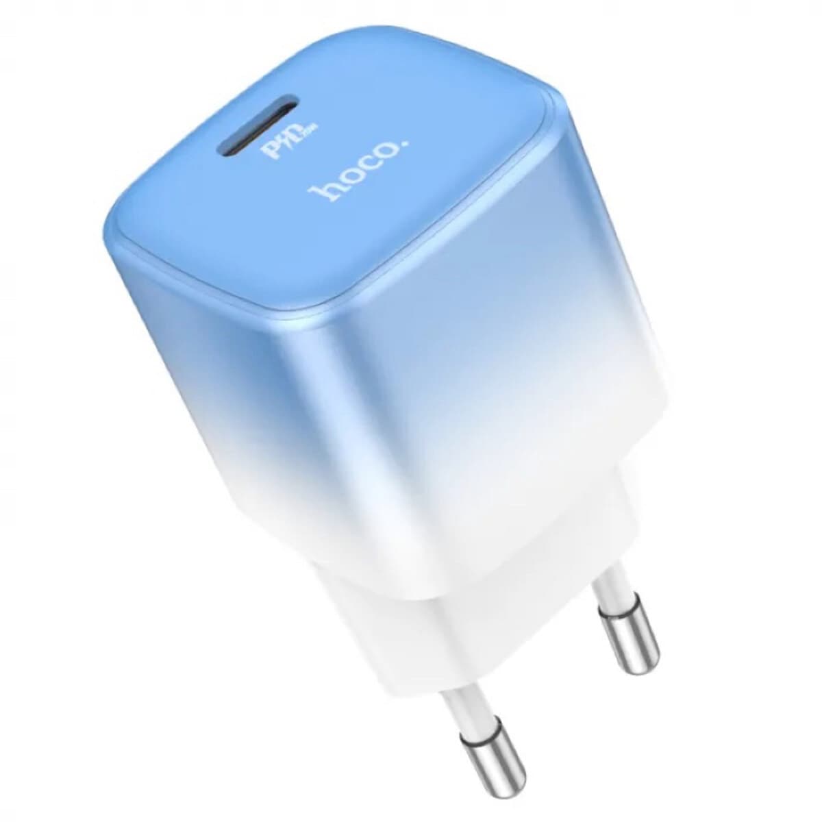 Зарядное устройство HOCO C101A single port PD20W charger Type-C 5V 3A Ice Blue