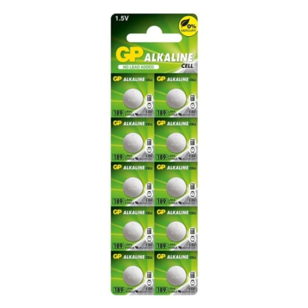 Батарейка GP 189/LR54/AG10 Alkaline 1.5V 10шт
