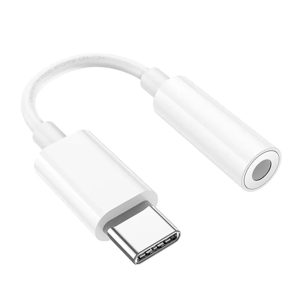 Перехідник адаптер для навушників HOCO LS35 Type-C to AUX 3.5mm Digital Audio Converter White