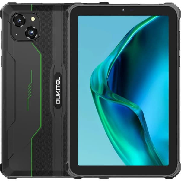 Планшет Oukitel RT3pro 8'' HD 4GB/128GB G81 5150mAh 16+8Мп IP69K LTE Black-Green (RT3_pro_Green)