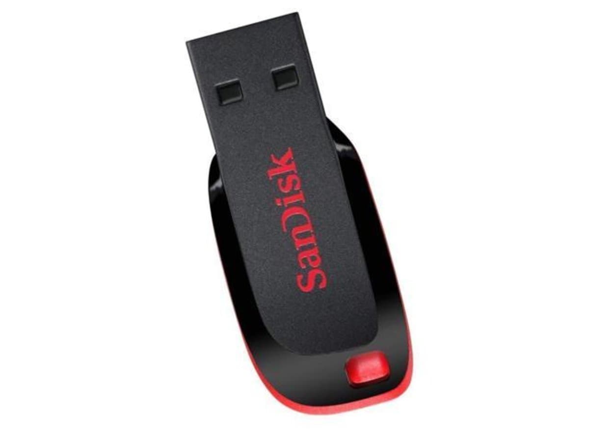 Флеш пам'ять флешка SanDisk Cruzer Blade 32Gb USB 2.0 Black-Red (SDCZ50-032G-B35)