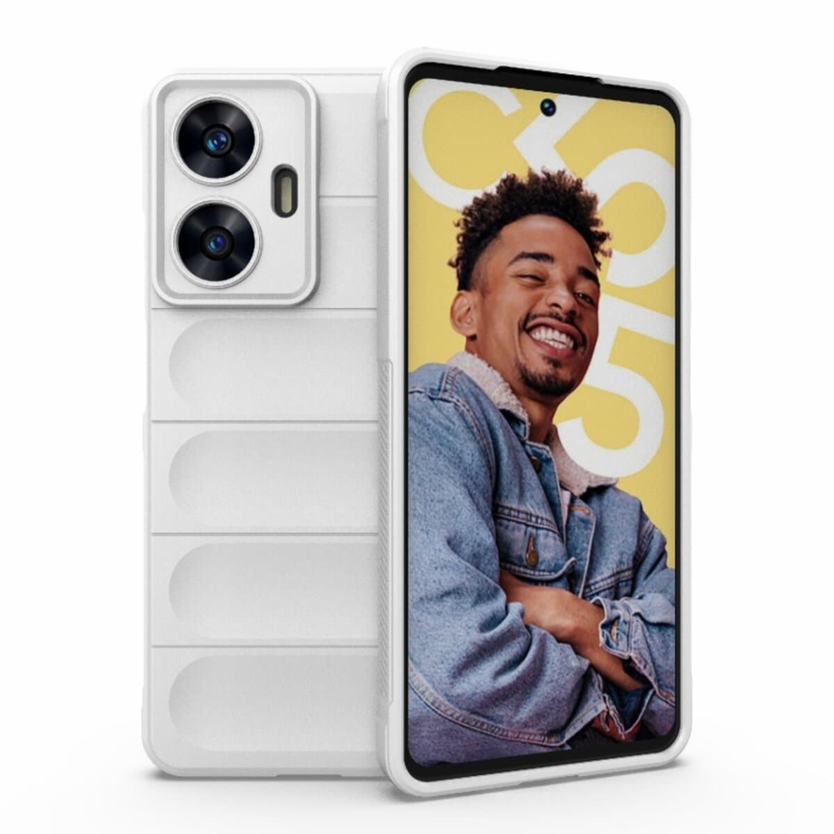 Защитный чехол-накладка Cosmic Magic Shield для Realme C55 White (MagicShRealC55White)