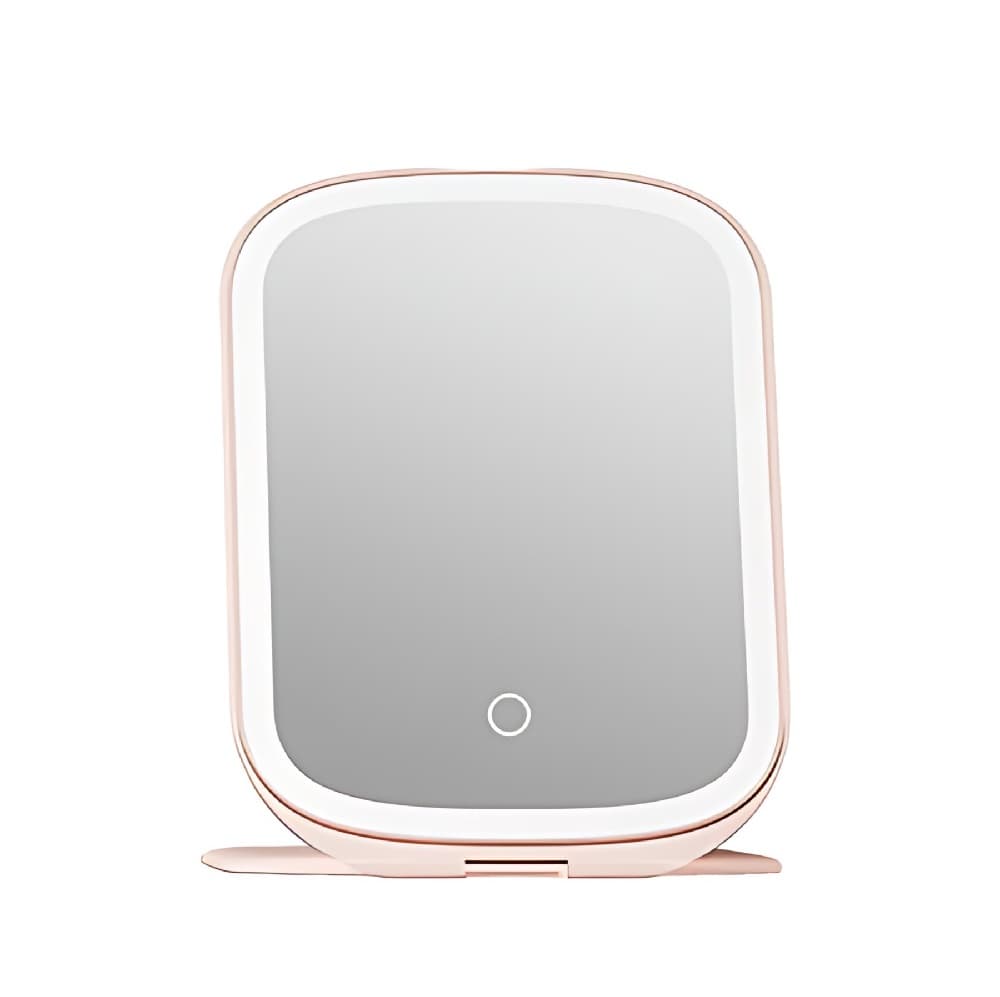Настільне дзеркало для макіяжу з підсвічуванням DOCO Cosmetic Mirror Portable with Lamp Flip version 1000mAh Powder (FM002)