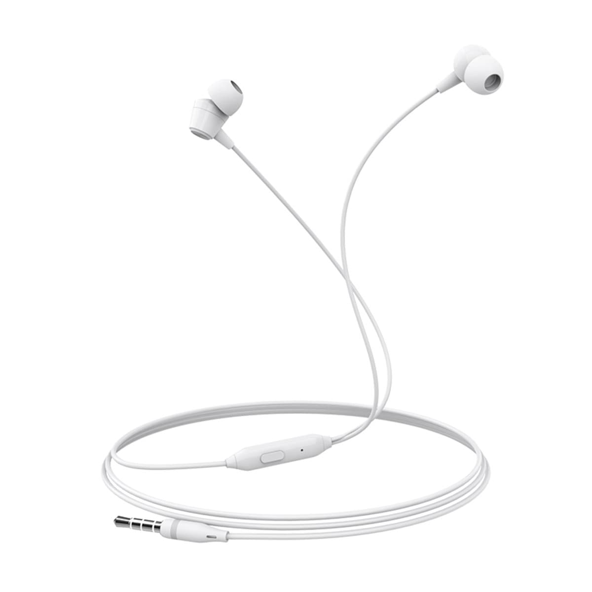 Дротові навушники BOROFONE BM20 DasMelody earphones with mic 3.5мм single button control 1.2м White (BM20W)