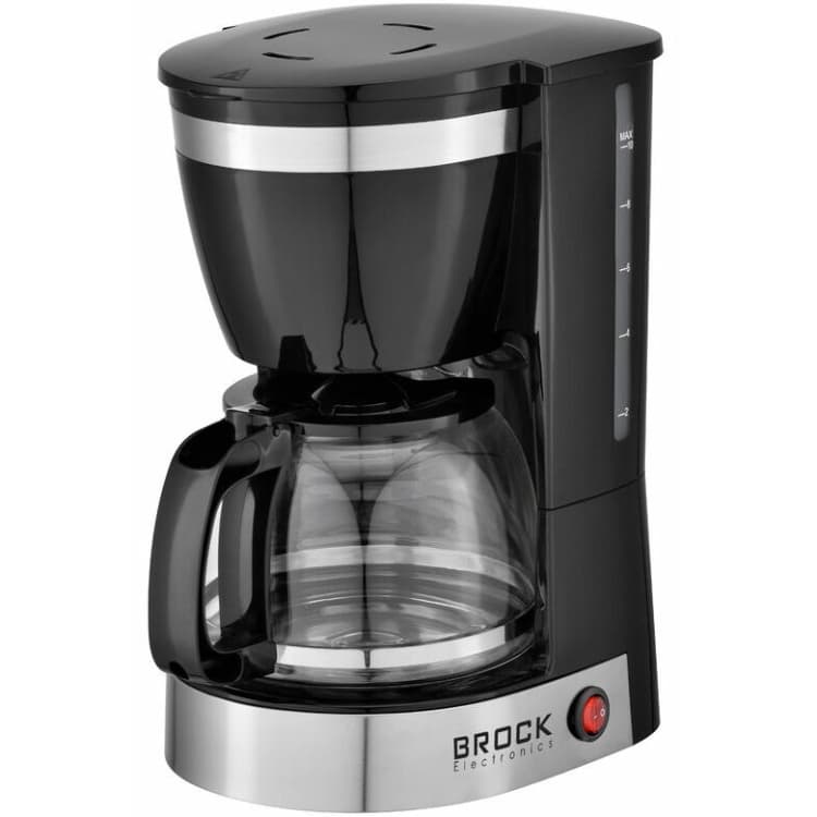 Крапельна кавоварка BROCK CM 1255 BK 1.25л 800 Вт мелена кава Black (CM 1255 BK)