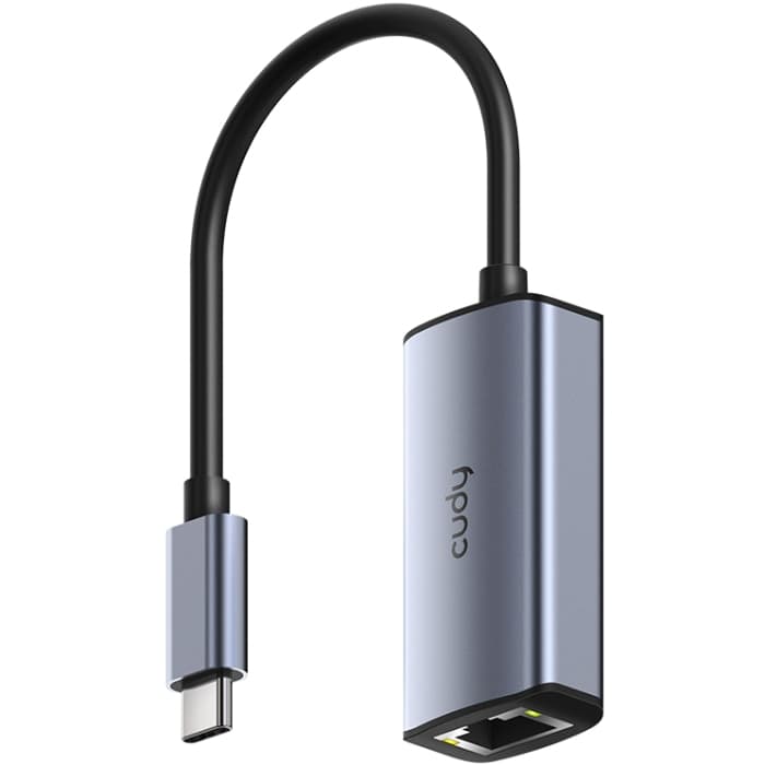 Перехідник Cudy USB 3.0 Type-C to Ethernet RJ-45 2500 Mb Grey (UE25C)