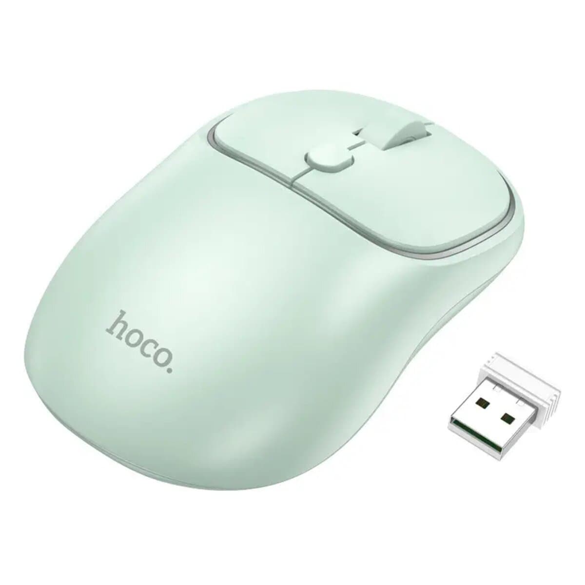 Беспроводная мышка Hoco GM25 Royal dual-mode business wireless mouse 1600dpi Light Green