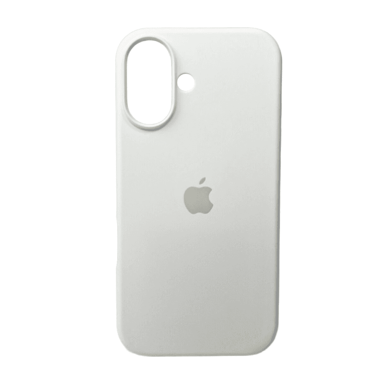 Защитный чехол-накладка Silicone Full Case AA Open Cam для Apple iPhone 16 White (FullOpeAAi16-8)