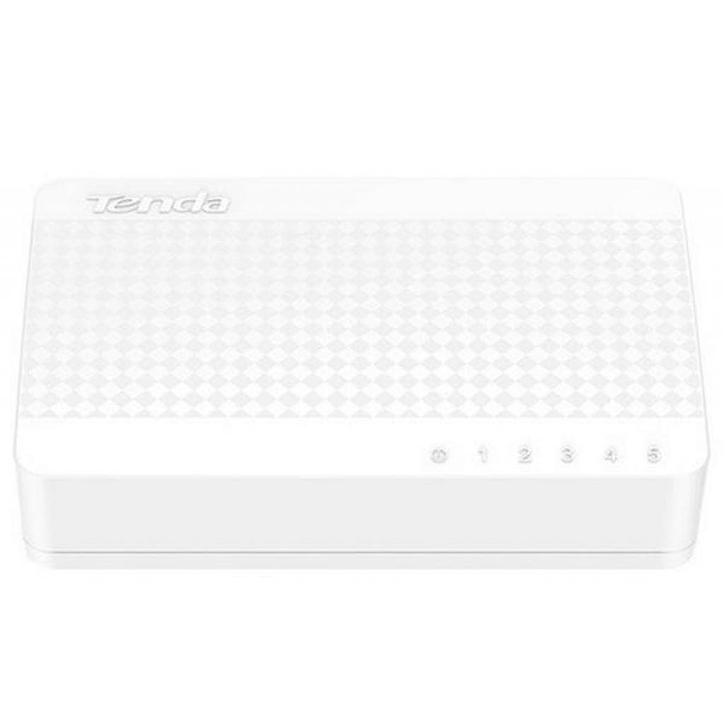 Комутатор TENDA S105 5-port 10 100 BaseTX desktop White