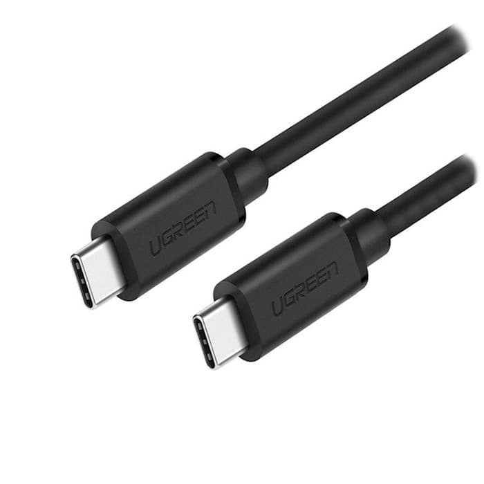 Кабель UGREEN US286 USB2.0 Type-C MM 2м 18W нікельований Black (10306)