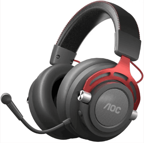 Бездротові ігрові навушники з мікрофоном AOC GH401 50мм Wireless 3.5мм USB Multi Platform connect Black (GH401)