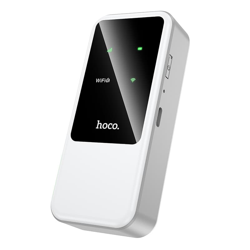 Портативный маршрутизатор роутер HOCO HI42 Mobile portable SIM WiFi 4000mAh 2.4GHz White