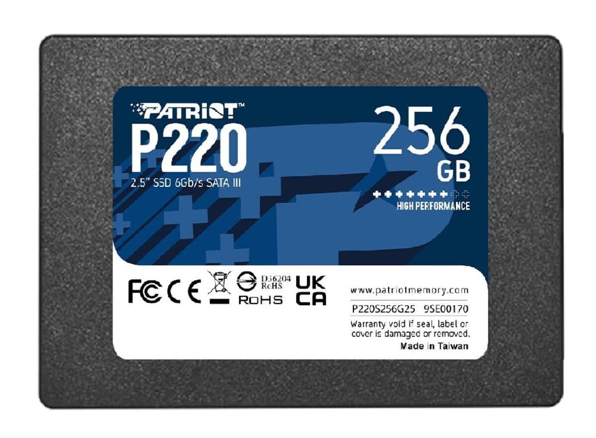 Твердотельный накопитель SSD Patriot P220 256GB 2.5" 7mm SATAIII (P220S256G25)