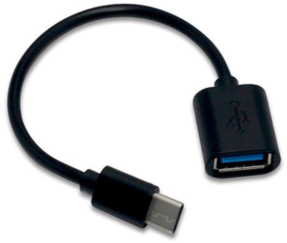 Перехідник S0808 USB3.1 Type-C - USB 3.0 OTG 20см OEM Black