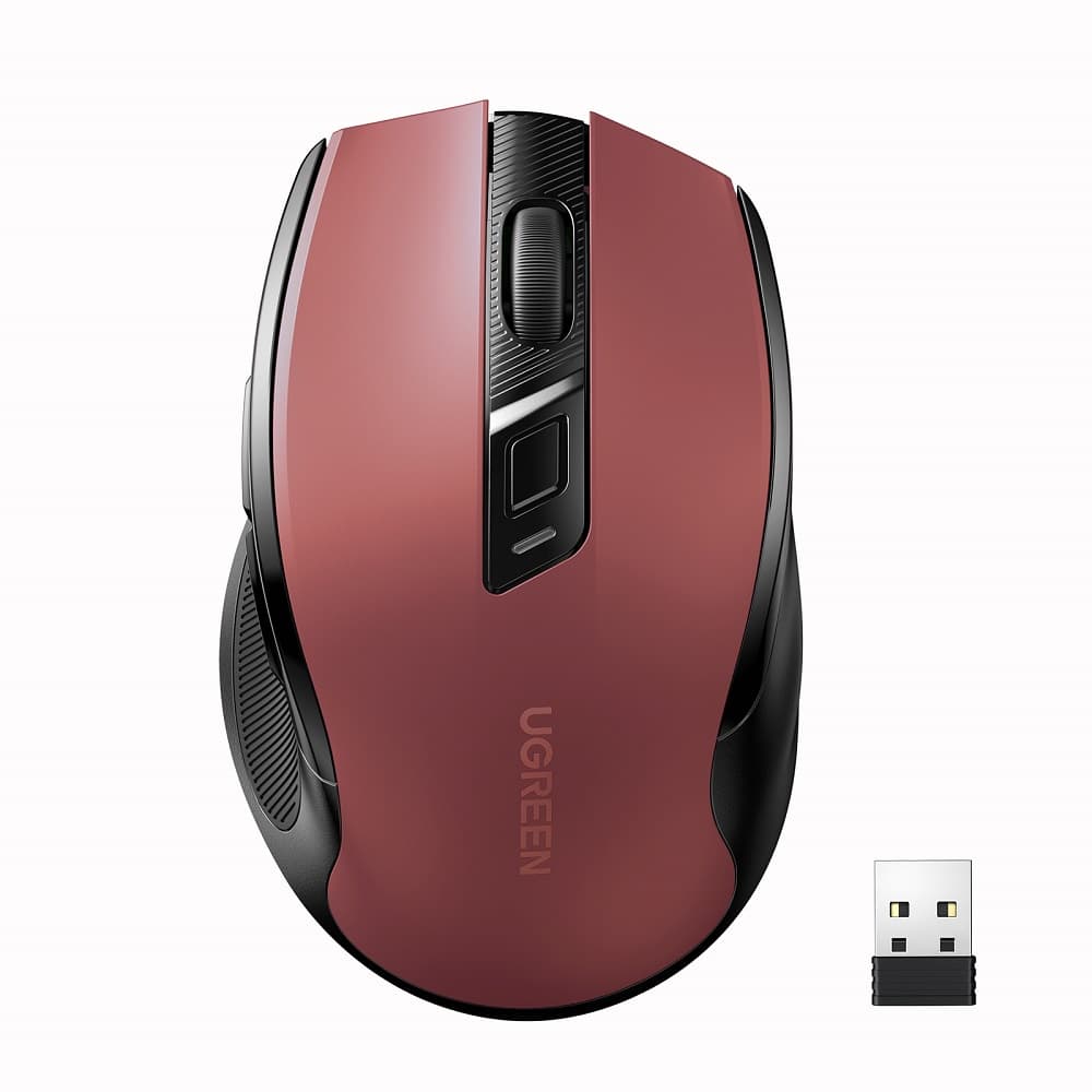 Бездротова мишка UGREEN MU006 Ergonomic Wireless Mouse 4000dpi Red (UGR-25752)