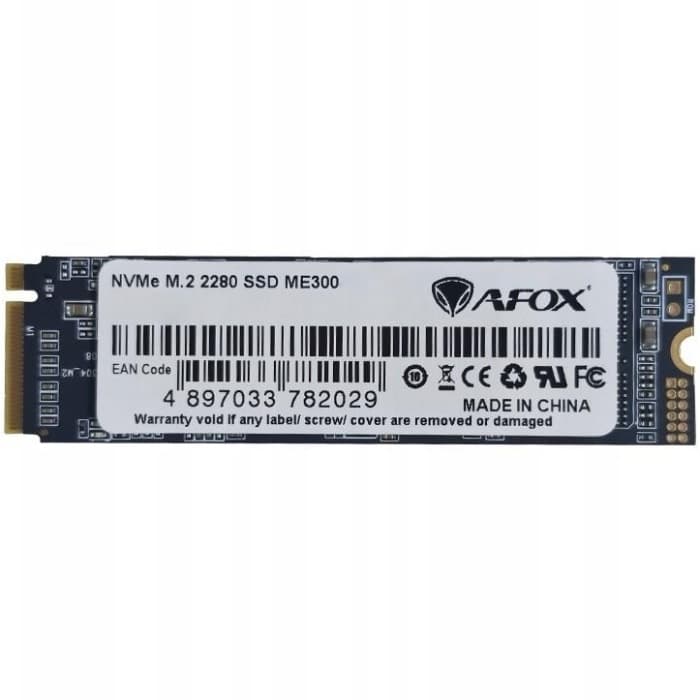 Твердотельный накопитель AFox ME300 SSD 256GB M.2 2280 PCIe NVMe Gen 3x4 3D TLC NAND (ME300-256GN)