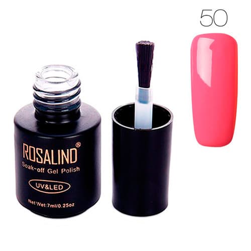 Гель-лак для нігтів манікюру Rosalind 7мл шелак для UV LED 50 Raspberry (312636)