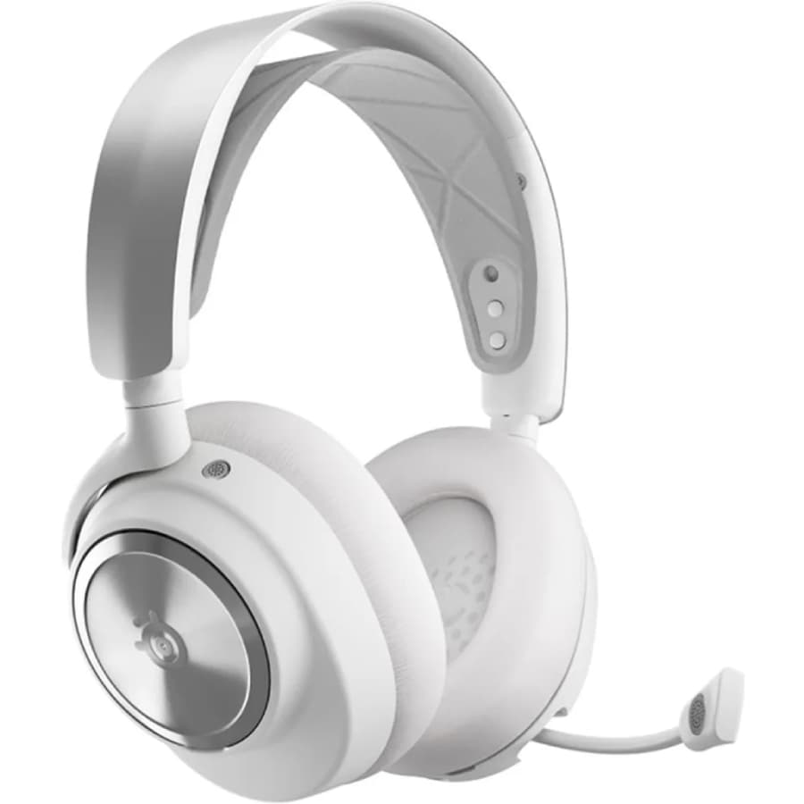 Бездротові ігрові навушники з мікрофоном SteelSeries Arctis Nova Pro Wireless ANC White PC PS SW MAC MOB Black (61524)