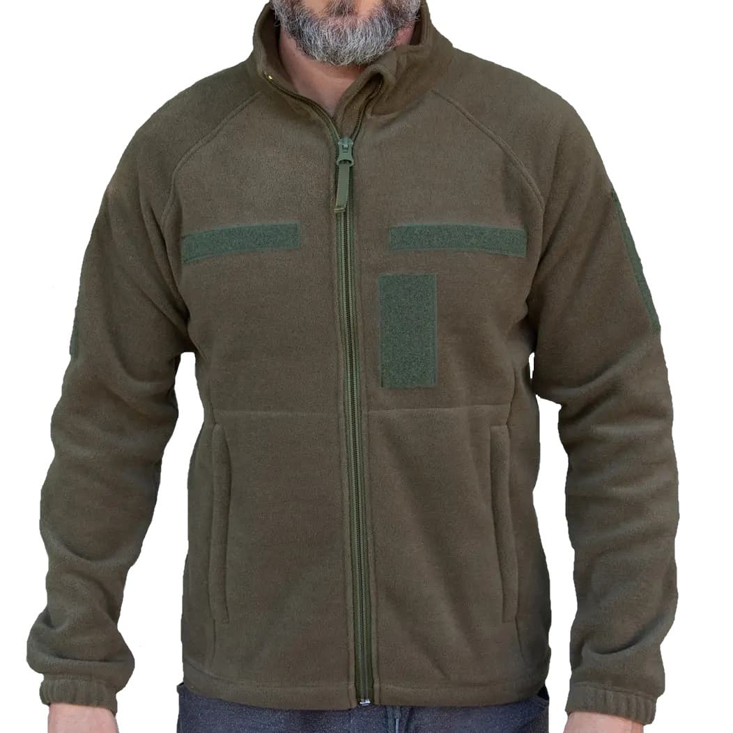 Флісова кофта фліска Kirasa KI413-5 320г/м (56) Хакі