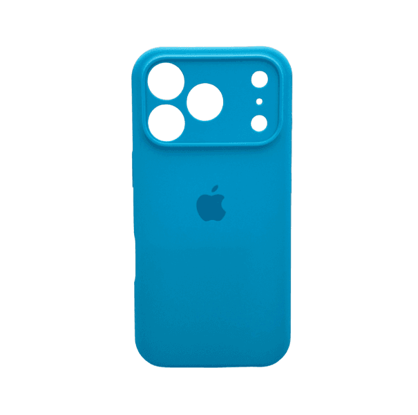 Защитный чехол-накладка Silicone Full Case AA Camera Protect для Apple iPhone 17 Pro Light Blue (FullAAi17P-44)