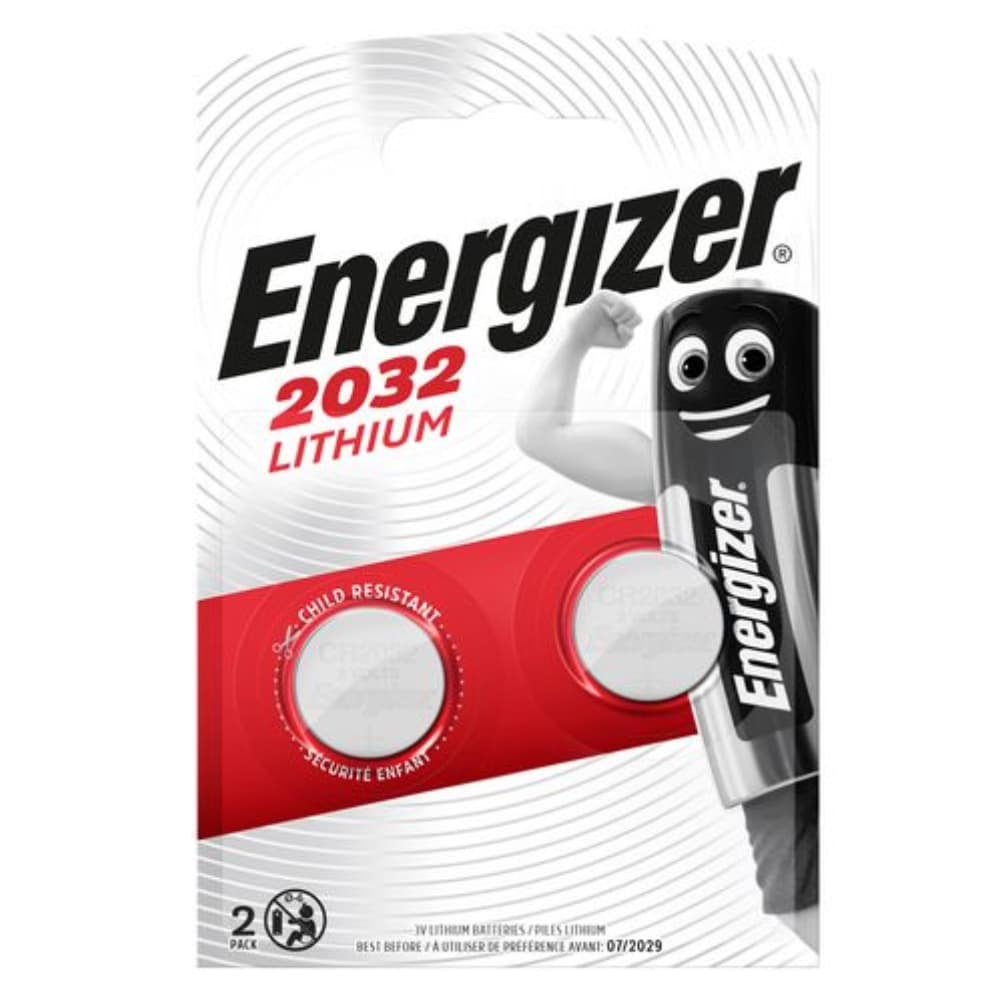 Батарейка таблетка Energizer CR2032 3V Lithium 2шт