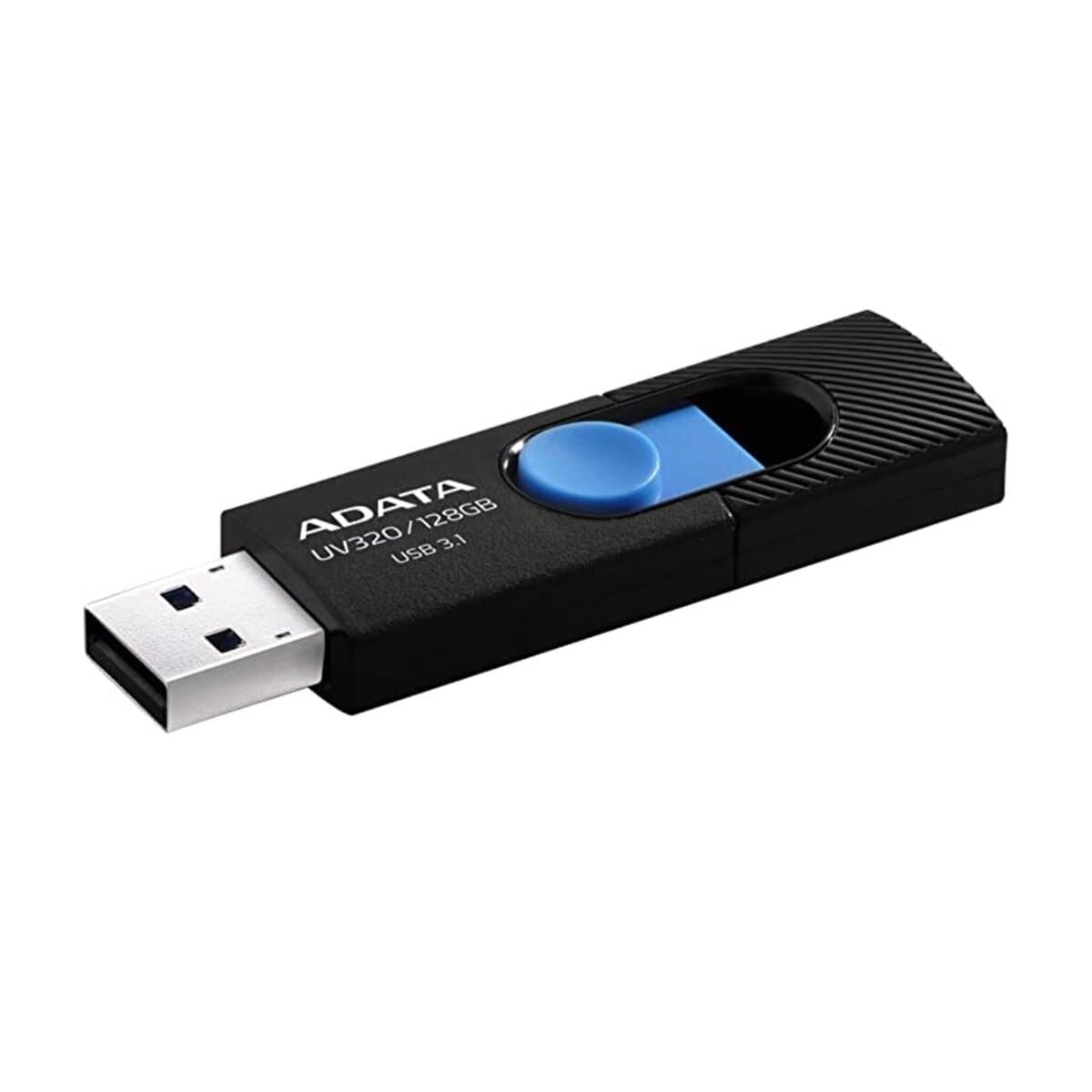 Флеш пам'ять флешка A-DATA AUV 320 128Gb USB 3.0 Black-Blue (AUV320-128G-RBKBL)