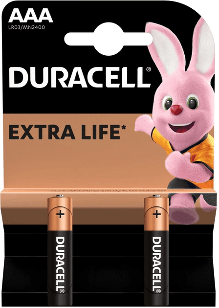 Батарейка Duracell AAA/LR03 MN2400 блістер 2 шт (5011646_КВ)
