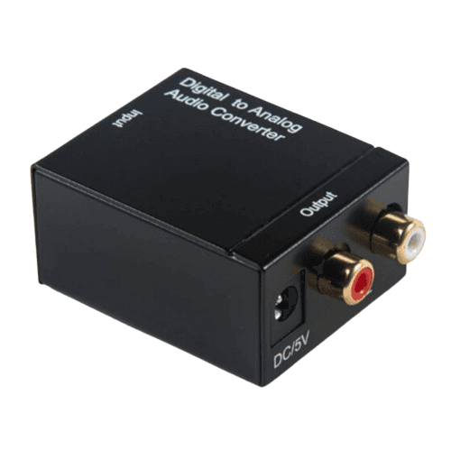 Конвертер ЦАП Toslink Coaxial to RCA цифра-аналог Black (424528)