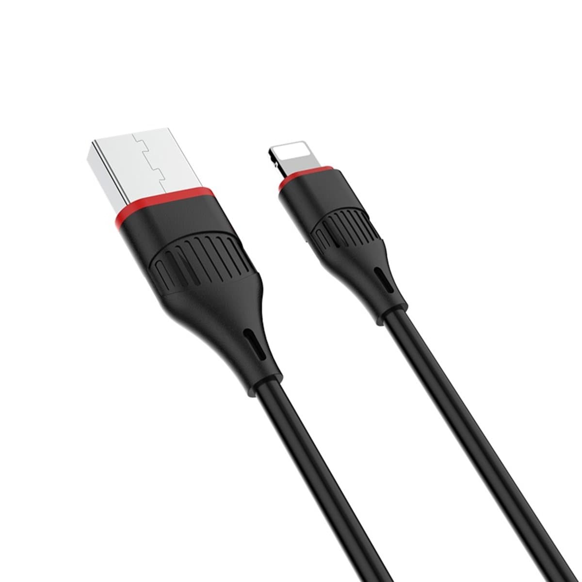 Кабель BOROFONE BX17 USB to Lightning 2A 1m PVC TPE connectors Black (BX17LB)