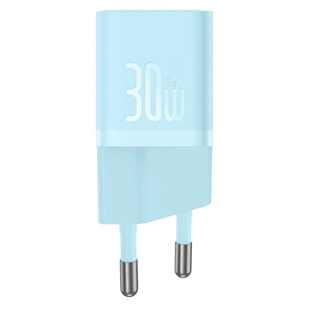 Зарядний пристрій Baseus GaN5 Fast Charger mini 1xType-C 30W EU Blue (CCGN070603)