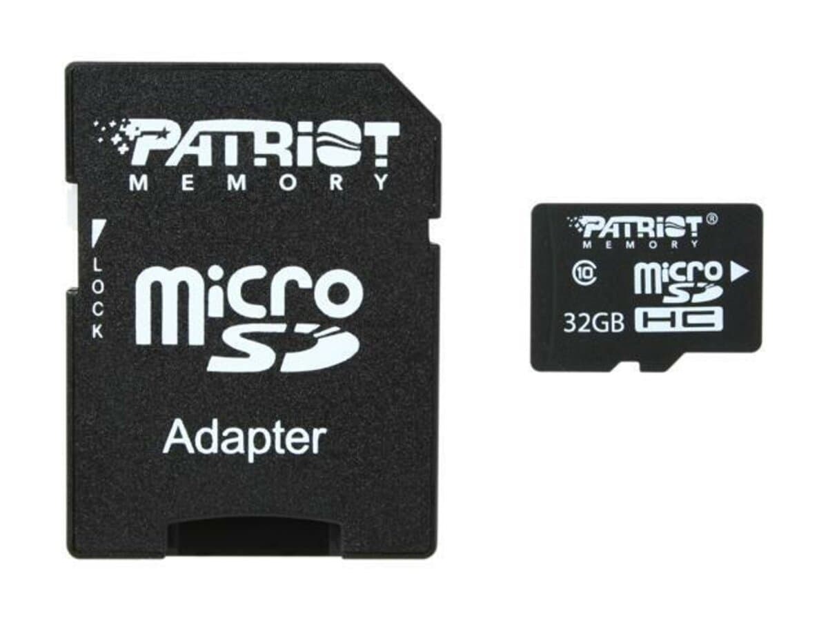 Карта памяти Patriot LX Series microSDHC UHS-1 32Gb class 10 adapter SD (PSF32GMCSDHC10)