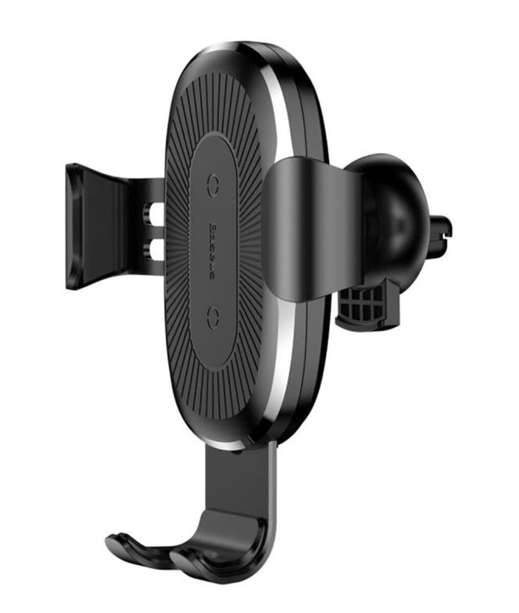 Держатель для телефона автодержатель с БЗП Baseus Wireless Charger Holder Black (WXYL-01)