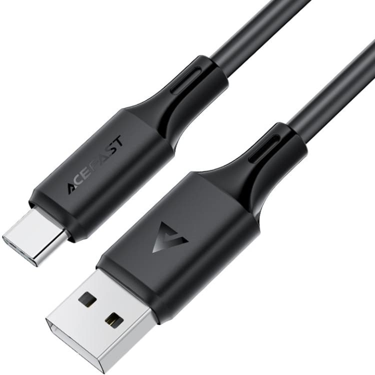 Кабель Acefast C17-04 USB 2.0 USB to Type-C M 1.2m 3A 60W silicone Black