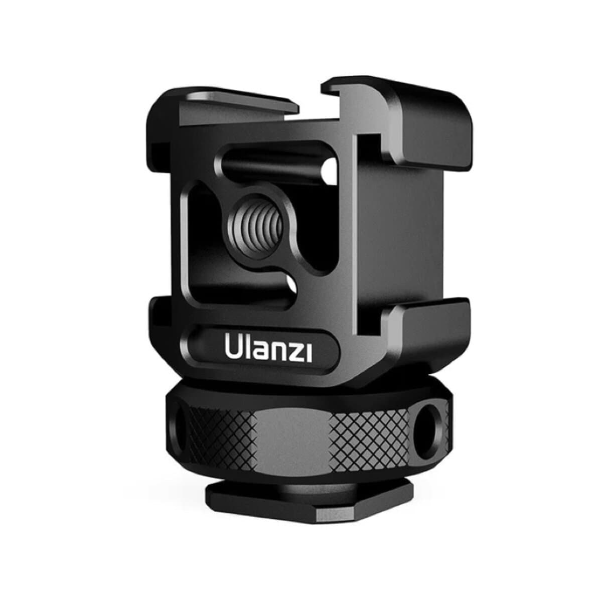 Адаптер кронштейн холодний башмак для камери Ulanzi Vijim PT-12 Metal Triple Cold Shoe Mount Black (UV-2132)