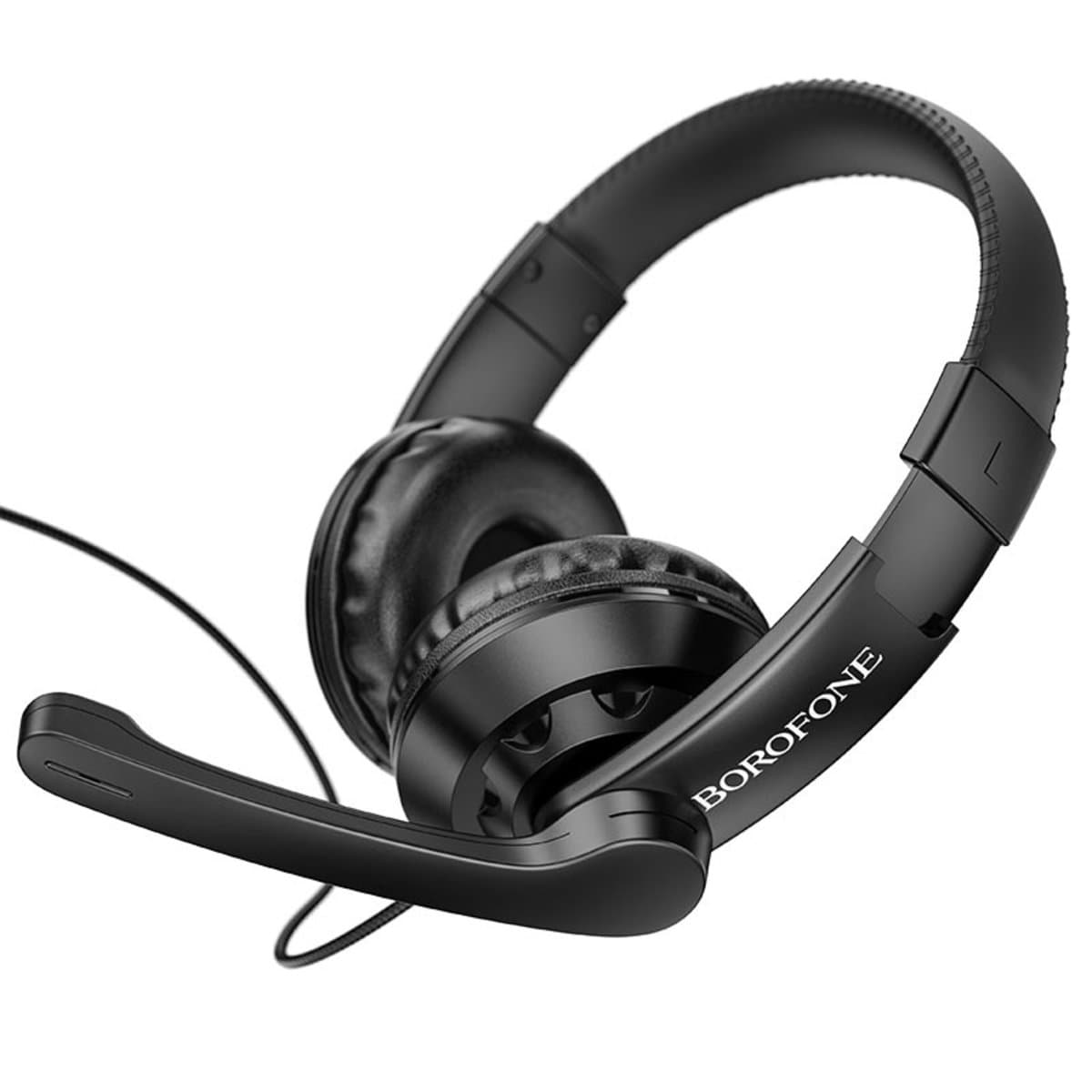 Проводные игровые наушники с микрофоном BOROFONE BO102 Amusement gaming headphones USB 3.5мм Black (BO102B)