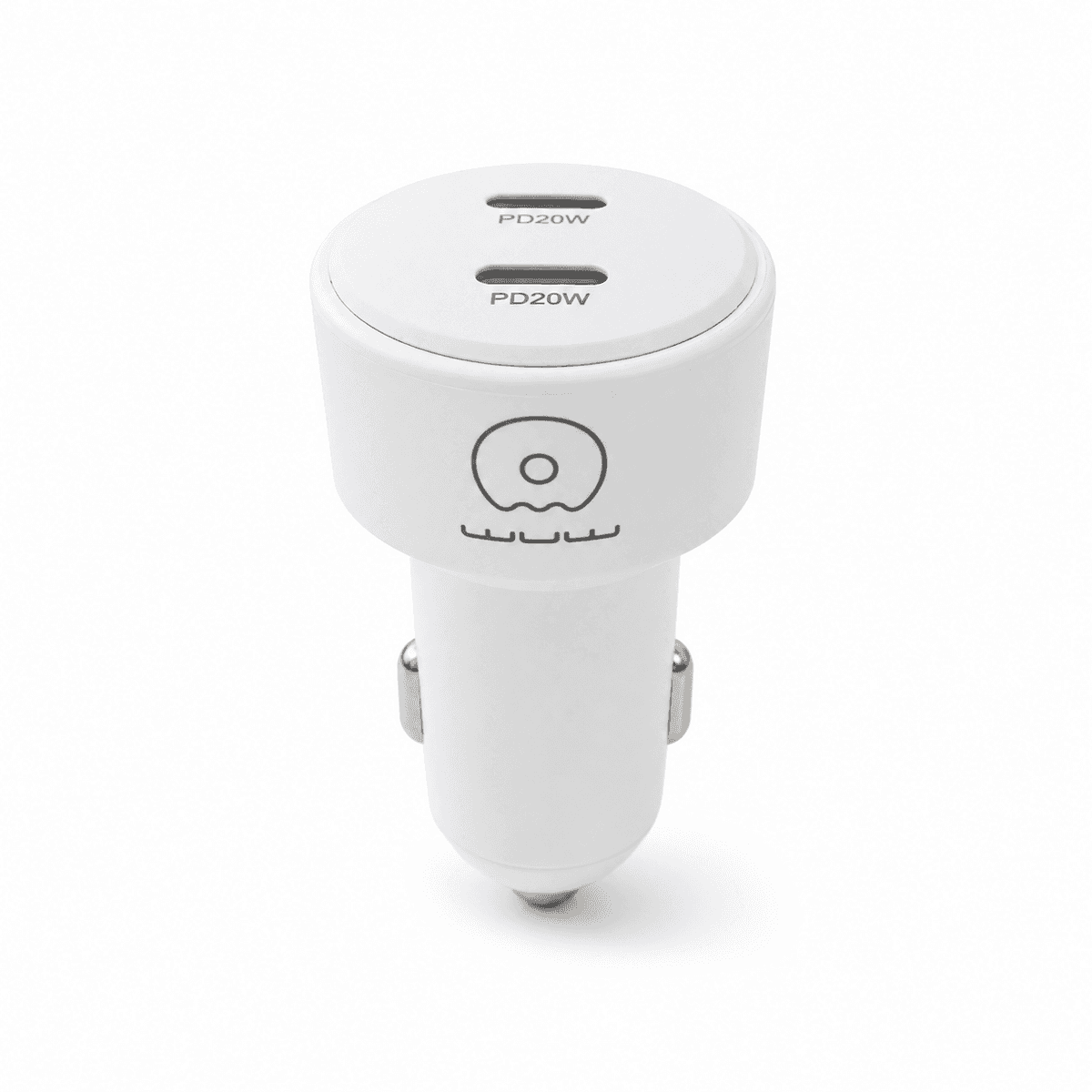 Автомобільний зарядний пристрій WUW C243 2xType-C PD20W+ PD20W White (WUW-C243W)