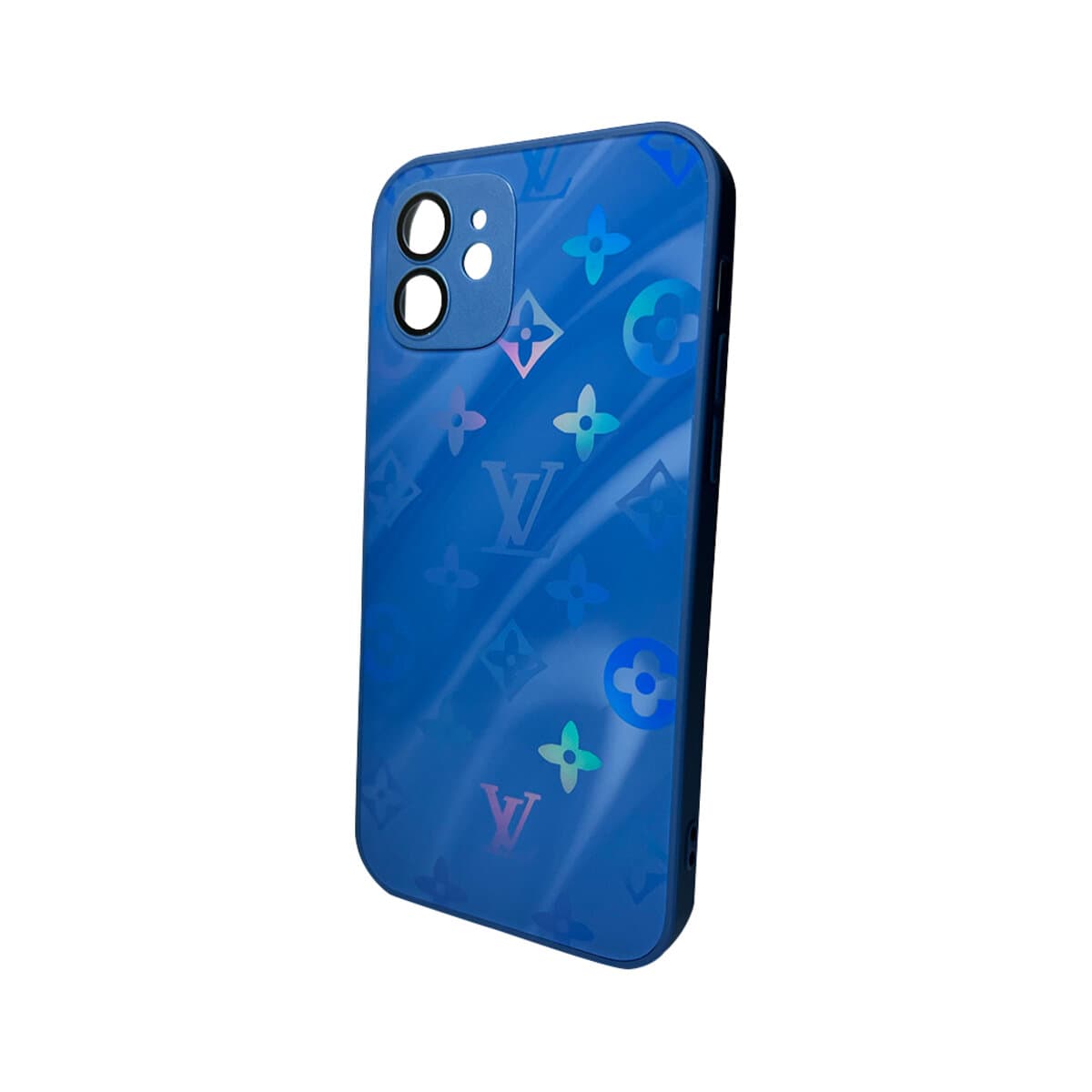 Защитный чехол-накладка AG Glass Gradient LV Frame для iPhone 14 Navy Blue (AGLVFrameiP14Blue)