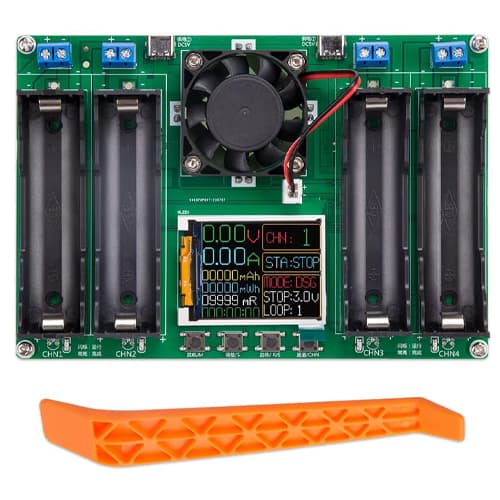 Тестер вимірювач ємності опору акумуляторів 18650 Li-ion з LCD 4 канали (902320)