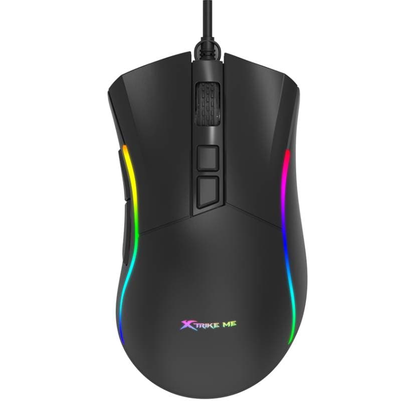 Проводная игровая мышка XTRIKE ME GM-226 7200dpi RGB Black
