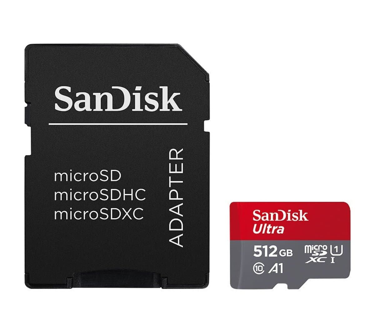 Карта пам'яті SanDisk Ultra 512Gb microSDXC UHS-1 class 10 A1 150Mb/s adapter SD (SDSQUAC-512G-GN6MA)